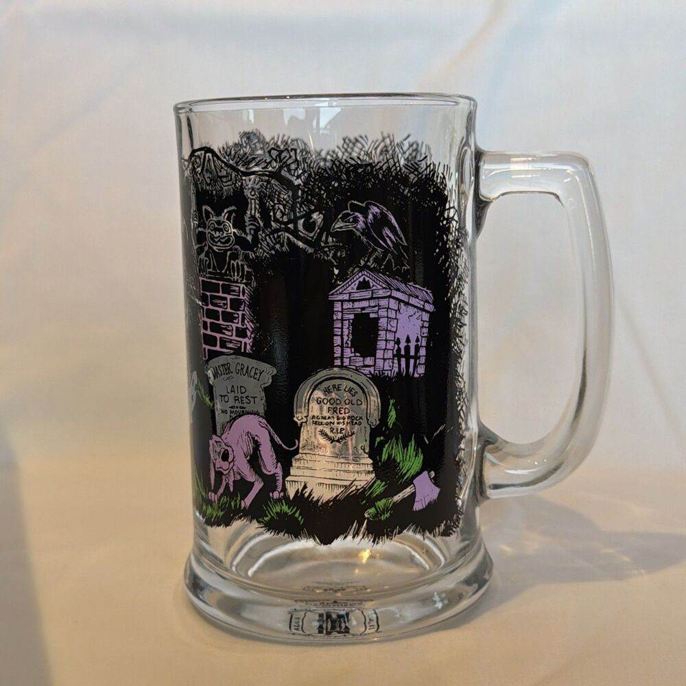 Disney Parks Haunted Mansion 45th Anniversary Glass Mug Stein